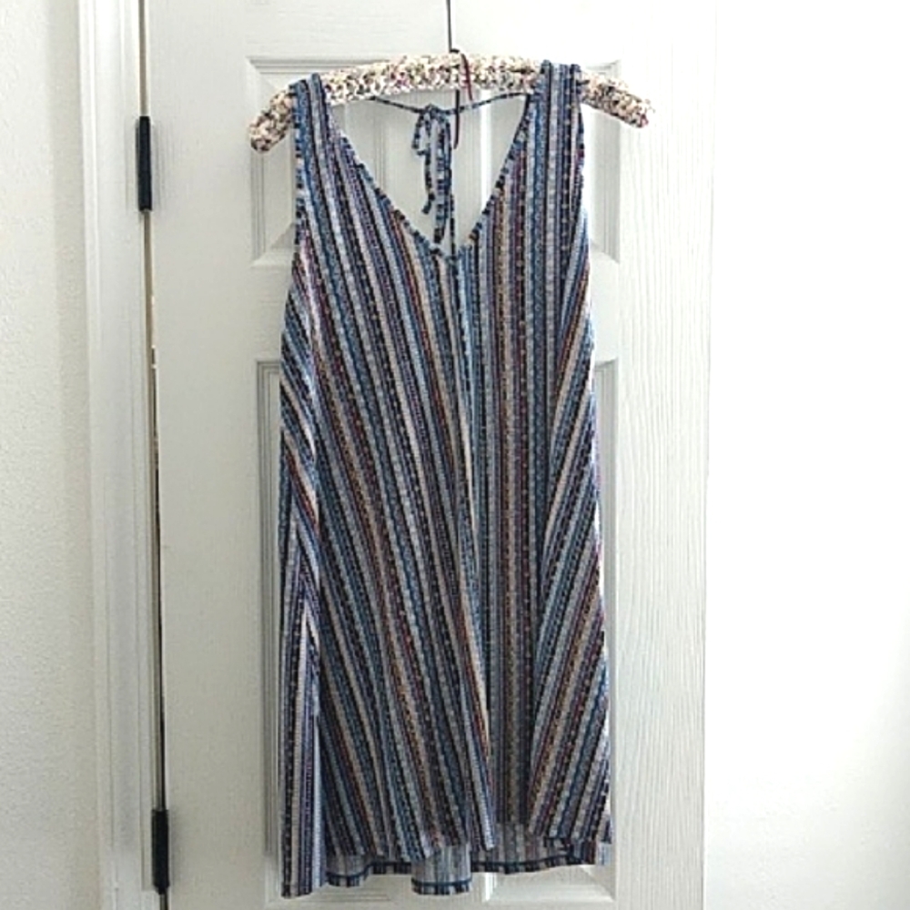 BCBG Generation Striped Sleeveless Dress
